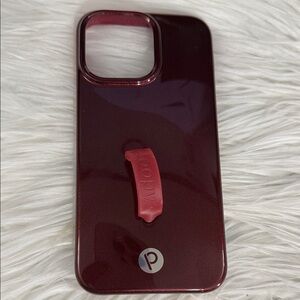 Loopy Case Burgundy with Red Loop